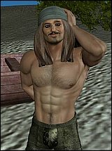 3d muscular pirate